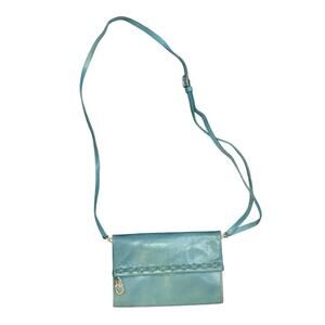 Brighton Vintage Turquoise Wallet Leather Purse Crossbody Western Cowboy